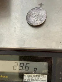 Original sølv 1 speciethaler fra 1794 monteret som smykke