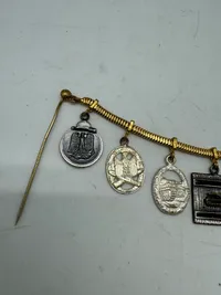 Sjælden original veteran kæde (57 version) fra ww2 officer med bl.a. Panzervernichtungsabzeichen