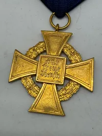 Original medalje for 40 års tro tjeneste i den tyske stat