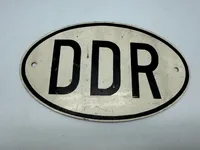 Originalt DDR bil skilt