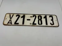 Original DDR millitær nummerplade - Volksarmee