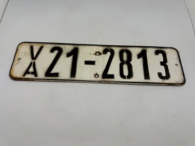 Original DDR millitær nummerplade - Volksarmee