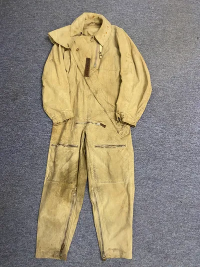 Original WWII German Luftwaffe (Airforce) K So/34 SUMMER FLIGHT SUIT. (Fliegerschutzanzug) navgiven og fra 1936 ( Legion Condor )
