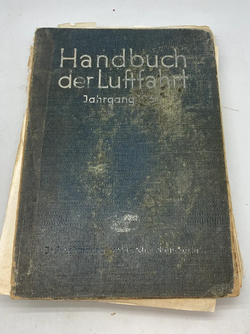 Original tysk Handbuch Der Luftfart fra 1939