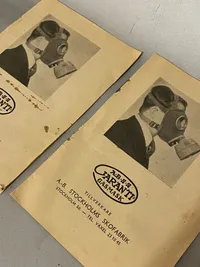 Originale Dansk WW2 gasmaske hæfter