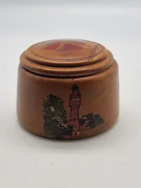 Original skål med låg til minde om tjenesten i den danske brigade i Tyskland