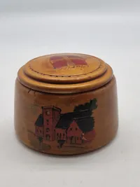 Original skål med låg til minde om tjenesten i den danske brigade i Tyskland