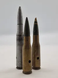 Samling 50 cal eksercerpatroner - bl.a. til spottingrifle