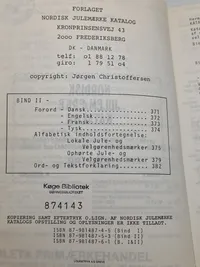 Nordisk julemærke katalog 87-88