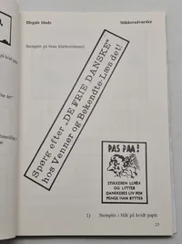 Mærkat propaganda i Danmark - sjælden