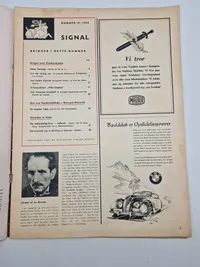 Originalt Signalblad WW2