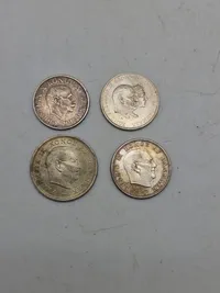 Samling danske jubilæumsmønter af sølv