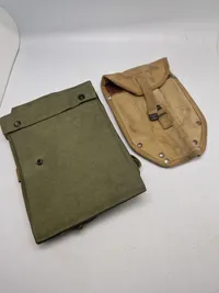 Original korttaske og feltspade hylster