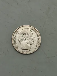 Dansk 1 & 2 krone - sølv. 1875/1876
