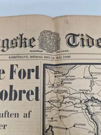 Originalt eks af Berlingske tidende fra 1940