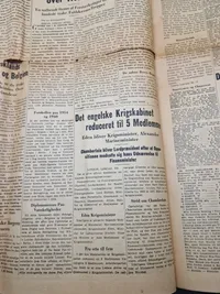Originalt eks af Berlingske tidende fra 1940