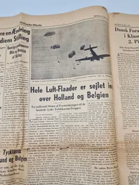 Originalt eks af Berlingske tidende fra 1940