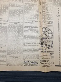 Originalt eks af Berlingske tidende fra 1940