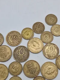 Samling danske mønter ww2 og før
