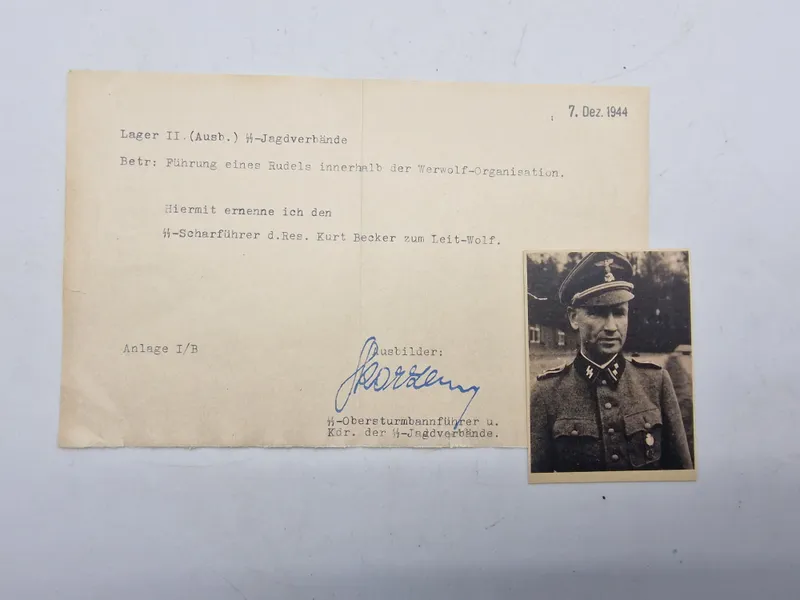 Tysk Waffen SS lot Otto Skorzeny mm.