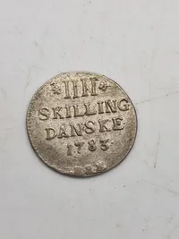 To stk originale skillings mønter - sølv