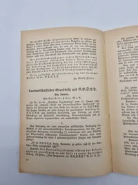 Original bog: Das programm Der NSDAP