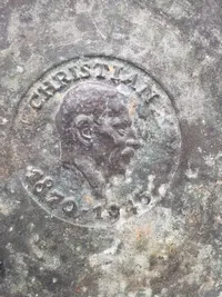 Christian X Plakette - 1870-1945 bronze