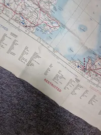Militært pilot silke kort over Oslo