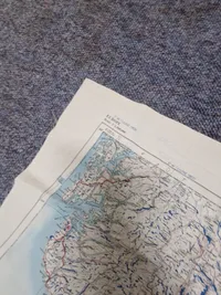 Militært pilot silke kort over Oslo