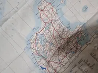Militært pilot silke kort over Oslo