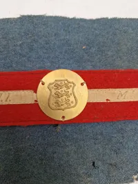 Originalt armbind fra den danske modstandsbevægelse (MI)