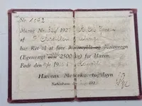 Original dansk soldater bog komplet med hundetegn mm.