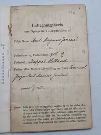 Original dansk soldater bog komplet med hundetegn mm.