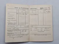 Original dansk soldater bog komplet med hundetegn mm.