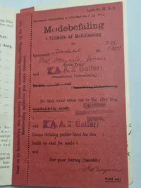 Original dansk soldater bog komplet med hundetegn mm.
