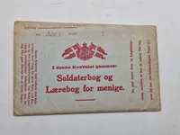 Original dansk soldater bog komplet med hundetegn mm.