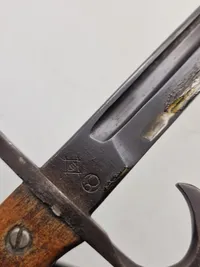 Original Japanese Type 30 bayonet WW2, fremstillet Toyoda Jidoshoki Seisakusho (Toyoda Automatic Loom Works) under Nagoya supervision