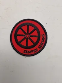 Samling militære stofmærker