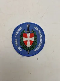 Samling militære stofmærker