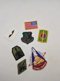 Samling US militære stofmærker