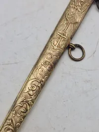 Original skede fra Dansk sø kadet dolk, godt stemplet