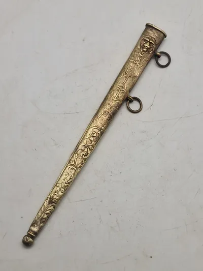 Original skede fra Dansk sø kadet dolk, godt stemplet