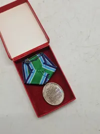 Original HJV medalje for 25 års tjeneste - sterlingsølv