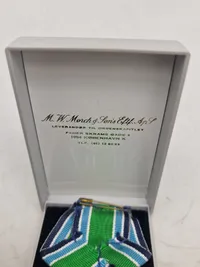 Original HJV medalje for 40 års tjeneste - sterlingsølv