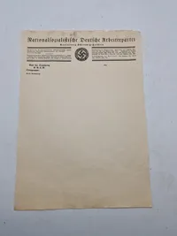 Originale tysk ww2 papirer - bl.a. ubrugte papirer til feldpost