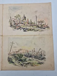 Originale tysk ww2 papirer - bl.a. ubrugte papirer til feldpost