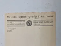 Originale tysk ww2 papirer - bl.a. ubrugte papirer til feldpost