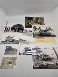 Samling originale presse fotos, Dansk officer testkøre Centurion kampvogne i England 1950 erne