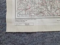 Originalt koldkrigs Silke pilot  kort hvor Tyskland er opdelt i zoner