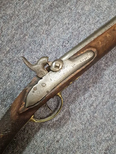 Original Dansk Militær forlader ,odel 1807/48  ombygget til jagt